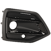 Passenger Side Fog Light Trim, Mounted on Side, For Models Without S-Line Package, Textured Black