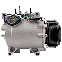 A/C Compressor, With Clutch, 7-Groove Pulley, 4, 2.4