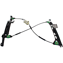 Convertible Front, Passenger Side Power Window Regulator, Without Motor, 2-Door