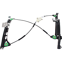 Front, Driver Side Window Regulator, Power, Cabriolet Model