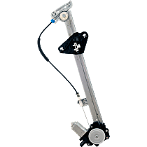 Front, Driver Side Power Window Regulator, With Motor