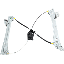 Convertible Front, Passenger Side Power Window Regulator, Without Motor