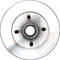 Front, Driver or Passenger Side Brake Disc, Plain Surface, 4 Lugs, 256.03 mm, R-Line Series