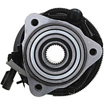 Front, Driver or Passenger Side Wheel Hub, Four Wheel Drive, 5 Lugs, With Bearing, 4WD, R-Line Series
