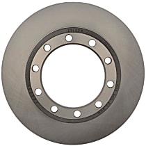 Front or Rear Brake Disc, Plain Surface, Vented, 10 Lugs, 381 mm OD, R-Line Series - Front or Rear