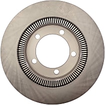 Front or Rear, Driver or Passenger Side Brake Disc, Plain Surface, Vented, 5 Lugs, 381 mm OD, R-Line Series - Front or Rear, Driver or Passenger Side
