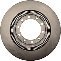 Front or Rear, Driver or Passenger Side Brake Disc, Plain Surface, Vented, 10 Lugs, 381 mm OD, R-Line Series - Front or Rear, Driver or Passenger Side