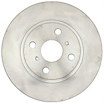 Front, Driver or Passenger Side Brake Disc, Plain Surface, Vented, R-Line Series