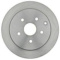 Rear, Driver or Passenger Side Brake Disc, Plain Surface, Vented, 5 Lugs, 291.08 mm, 2.4L 4Cyl, R-Line Series