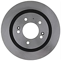 981009R Rear, Driver or Passenger Side Brake Disc, Plain Surface, Solid, 5 Lugs, 283.97 mm,, R-Line Series