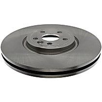 Front, Driver or Passenger Side Brake Disc, Plain Surface, R-Line Series