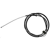 Parking Brake Cable, With Front Disc Brake, With Rear Drum Brake - Rear, Passenger Side