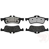 Rear Hybrid (Ceramic and Semi-Metallic) Brake Pad Set, Element3 Hybrid Series