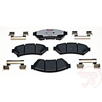Front Hybrid (Ceramic and Semi-Metallic) Brake Pad Set, EHT Series