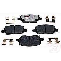 Rear Hybrid (Ceramic and Semi-Metallic) Brake Pad Set, Element3 Hybrid Series