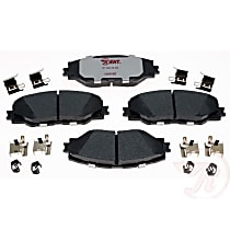 Front Hybrid (Ceramic and Semi-Metallic) Brake Pad Set, EHT Series