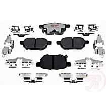 Rear Hybrid (Ceramic and Semi-Metallic) Brake Pad Set, EHT Series