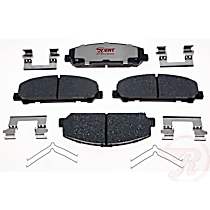Front Hybrid (Ceramic and Semi-Metallic) Brake Pad Set, Element3 Hybrid Series