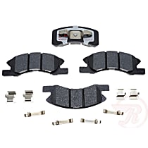 Front Hybrid (Ceramic and Semi-Metallic) Brake Pad Set, Element3 Hybrid Series
