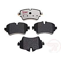 Front Hybrid (Ceramic and Semi-Metallic) Brake Pad Set, Element3 Hybrid Series