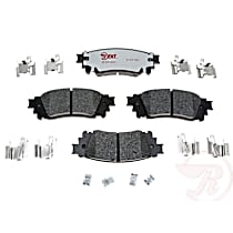 Rear Hybrid (Ceramic and Semi-Metallic) Brake Pad Set, EHT Series