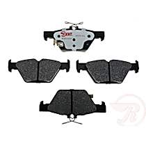 Rear Hybrid (Ceramic and Semi-Metallic) Brake Pad Set, Element3 Hybrid Series