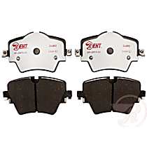 Front Hybrid (Ceramic and Semi-Metallic) Brake Pad Set, Element3 Hybrid Series