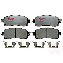 Front Hybrid (Ceramic and Semi-Metallic) Brake Pad Set, Element3 Hybrid Series