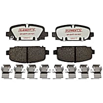 Rear Hybrid (Ceramic and Semi-Metallic) Brake Pad Set, Element3 EHT Series