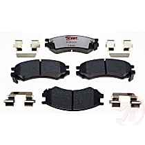 Front Hybrid (Ceramic and Semi-Metallic) Brake Pad Set, Element3 Hybrid Series