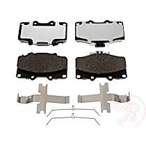 Front Hybrid (Ceramic and Semi-Metallic) Brake Pad Set, Element3 Hybrid Series