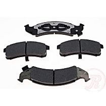 Front Hybrid (Ceramic and Semi-Metallic) Brake Pad Set, Element3 Hybrid Series