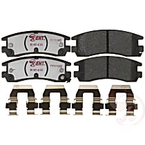 Rear Hybrid (Ceramic and Semi-Metallic) Brake Pad Set, EHT Series