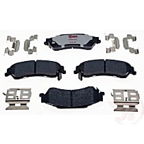 Rear Hybrid (Ceramic and Semi-Metallic) Brake Pad Set, EHT Series