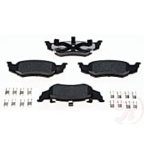Rear Hybrid (Ceramic and Semi-Metallic) Brake Pad Set, EHT Series