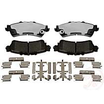 Rear Hybrid (Ceramic and Semi-Metallic) Brake Pad Set, EHT Series