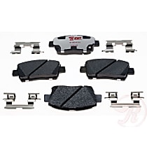 Front Hybrid (Ceramic and Semi-Metallic) Brake Pad Set, EHT Series