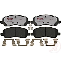 Front Hybrid (Ceramic and Semi-Metallic) Brake Pad Set, EHT Series