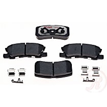 Rear Hybrid (Ceramic and Semi-Metallic) Brake Pad Set, EHT Series