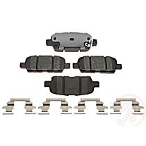 Rear Hybrid (Ceramic and Semi-Metallic) Brake Pad Set, EHT Series