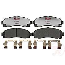 Front Hybrid (Ceramic and Semi-Metallic) Brake Pad Set, Element3 Hybrid Series