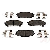 Premium R-Line Series Ceramic Brake Pads With Layered Shims and Hardware