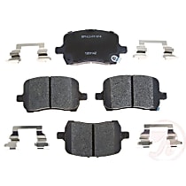 MGD1028CH Premium R-Line Series Ceramic Brake Pads With Layered Shims and Hardware
