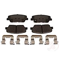 Premium R-Line Series Ceramic Brake Pads With Layered Shims and Hardware