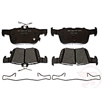 MGD1665CH Premium R-Line Series Ceramic Brake Pads With Layered Shims and Hardware
