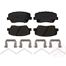 MGD1815CH Premium R-Line Series Ceramic Brake Pads With Layered Shims and Hardware