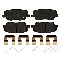 MGD1916CH Premium R-Line Series Ceramic Brake Pads With Layered Shims and Hardware