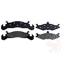 MGD221M Premium R-Line Series Semi-Metallic Brake Pads With Layered Shims
