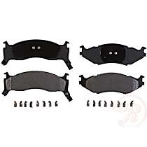 MGD524MH Premium R-Line Series Semi-Metallic Brake Pads With Layered Shims and Hardware