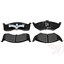 Premium R-Line Series Semi-Metallic Brake Pads With Layered Shims and Hardware